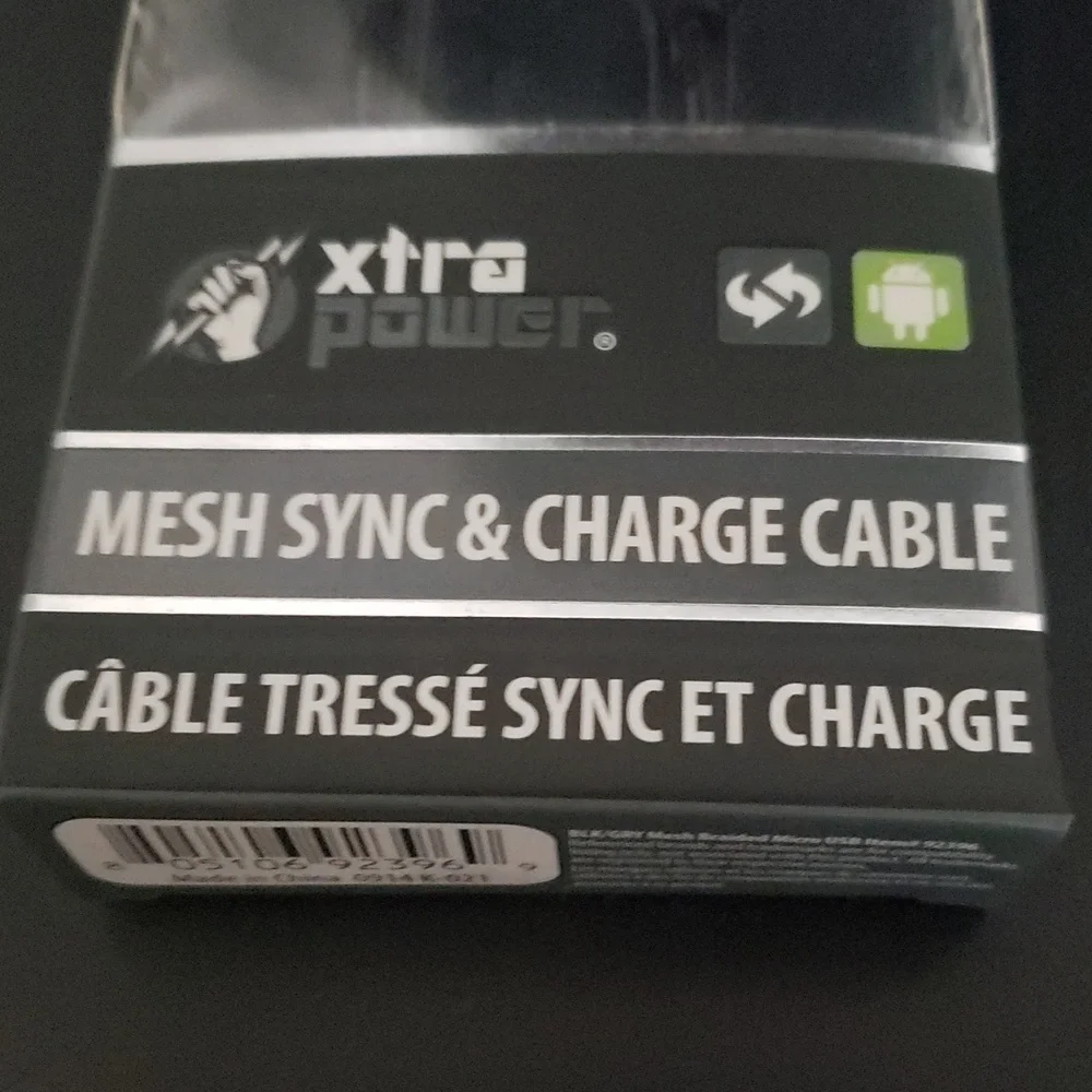 NWOT micro USB cable 6ft